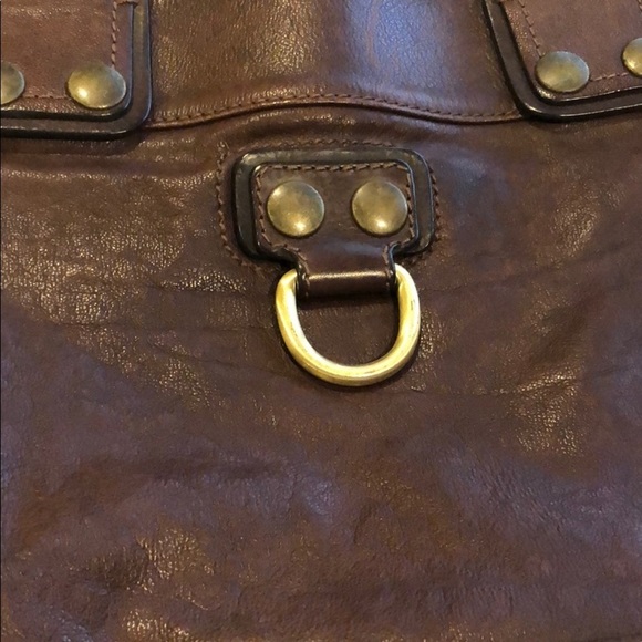 Chloe brown leather top handle tote briefcase bag - Picture 6 of 8